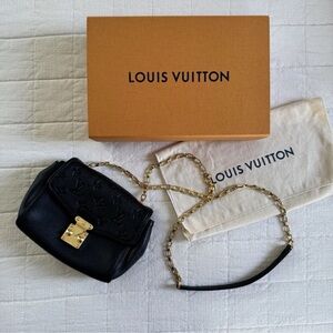 Louis Vuitton Monogram Empreinte Saint Germain BB in Black Leather